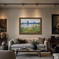 Bloemen aan de oevers van de Seine bij Vetheuil — Huis van kunstverzamelaar