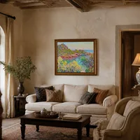 Landschap nabij Monte Carlo — Italiaanse villa