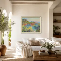 Landschap nabij Monte Carlo — Mediterraan huis