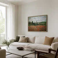 Papaverveld bij Vetheuil — Scandinavisch huis