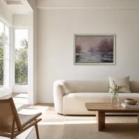 Rivier ontdooit nabij Vetheuil — Scandinavisch huis