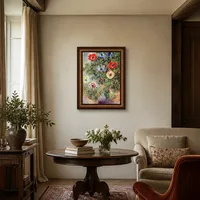 Stilleven met anemonen — Italiaanse villa