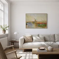 Tulpenveld in Nederland  — Scandinavisch huis