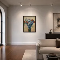 Vaas met tulpen — Huis van kunstverzamelaar