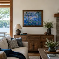 Waterlelies — Huis aan het meer