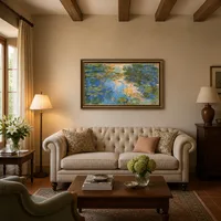 Waterlelievijver — Italiaanse villa