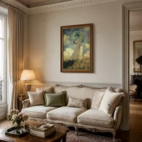 Vrouw met parasol (ook bekend als Studie van een figuur buitensh — Parijs appartement