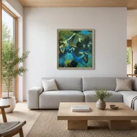 Blauwe danseressen — Scandinavisch huis
