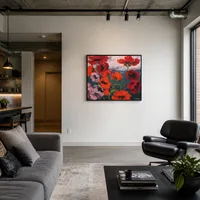 Grote klaprozen — Moderne loft