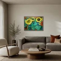 Zonnebloemen — Moderne loft