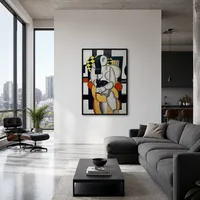 Vrouw met een kat — Moderne loft