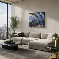 Het wonder van licht tijdens het vliegen — Luxe penthouse