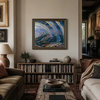 Het wonder van licht tijdens het vliegen — Huis van kunstverzamelaar