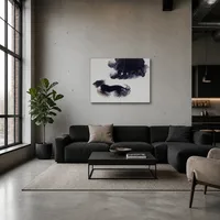 Dynamiek van een hond aangelijnd — Moderne loft