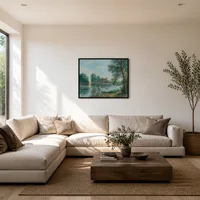 Oevers van de Loing bij Saint Mammès — Eigentijdse woning