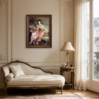 Dame in Roos — Parijs appartement
