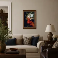 De vrouw in het rood — Parijs appartement