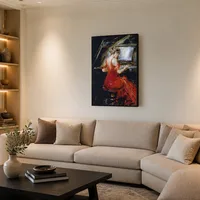 De vrouw in het rood — Luxe penthouse