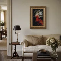 De vrouw in het rood — Italiaanse villa