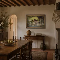 Ontbijt in de tuin — Italiaanse villa