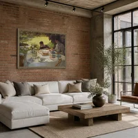 Ontbijt in de tuin — Moderne loft