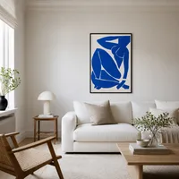 Blauw naakt — Scandinavisch huis