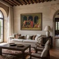 De eed van Horatii — Italiaanse villa