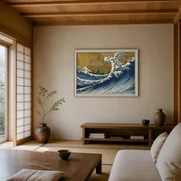 Een gekleurde versie van de Big Wave — Japanse kamer