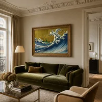 Een gekleurde versie van de Big Wave — Parijs appartement