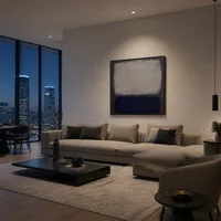 Blauw en grijs — Luxe penthouse