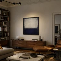 Blauw en grijs — Huis van kunstverzamelaar