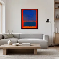 Blauw, oranje, rood — Scandinavisch huis