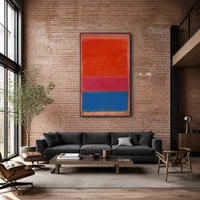 Nr. 1 (koningsrood en blauw) — Moderne loft