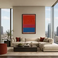 Nr. 1 (koningsrood en blauw) — Luxe penthouse