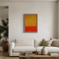 Oker en rood op rood — Scandinavisch huis