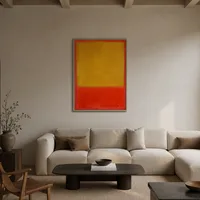 Oker en rood op rood — Moderne loft