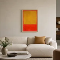 Oker en rood op rood — Eigentijdse woning