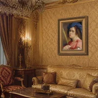 Zelfportret als vrouwelijke martelaar — Barokke salon