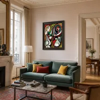 Meisje voor spiegel — Parijs appartement