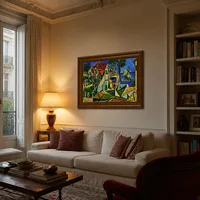 Mediterraan landschap — Parijs appartement