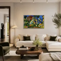 Mediterraan landschap — Huis van kunstverzamelaar