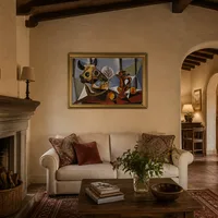 Stilleven met stierenschedel — Italiaanse villa