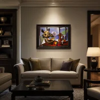 Stilleven met stierenschedel — Huis van kunstverzamelaar