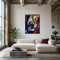 Vrouw met boek — Moderne loft