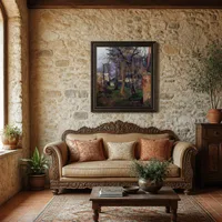 Verlaten tuin in Rouen — Italiaanse villa