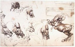 Studie van paarden voor de Slag om Anghiari Studie van paarden voor de Slag om Anghiari