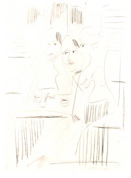 Drie vrouwen in een café Drie vrouwen in een café
