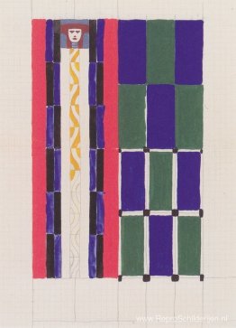 Schets voor een poster van de Weense workshop Schets voor een poster van de Weense workshop