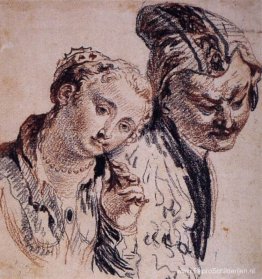 Schets met twee figuren Schets met twee figuren