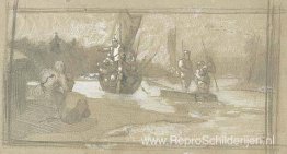 Schets van een scène uit het Varangiaanse leven Schets van een scène uit het Varangiaanse leven